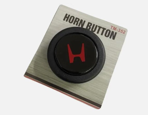 Black JDM Horn Button for Momo Steering Wheel for Honda