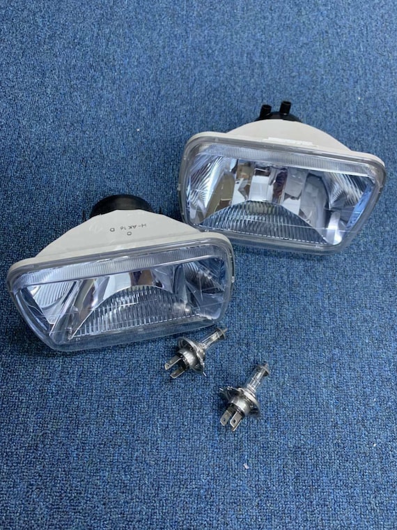 raybrig ヘッドライト Right Left RAYBRIG Blue Headlight Fits Silvia Gazelle 180SX AE86
