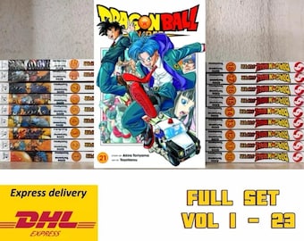 Dragon Ball Super Komplettes Manga-Set Comic Englisch Band 1-24 Schneller Versand