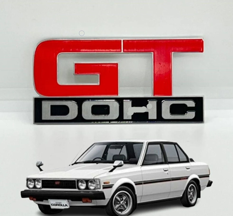 Toyota Corolla GT Dohc Rear Trunk Emblem KE70 TE71 AE70 TRUENO