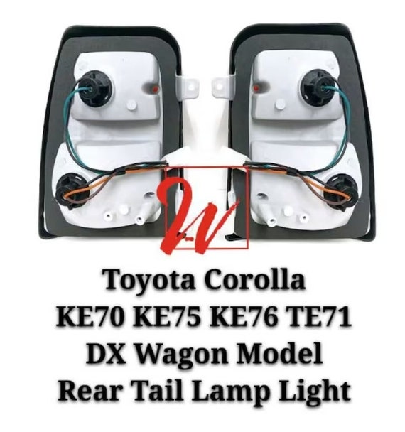 Set Toyota Corolla DX KE70 TE71 E72 Wagon Rear Body Tail Lamp