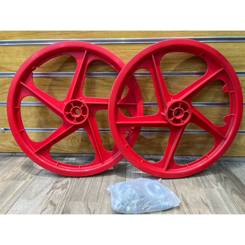 BMX 自転車 20 インチ PVC スポーツ リム コンプリート (レッド