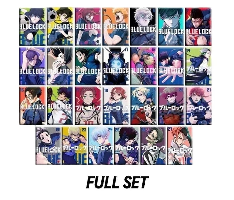 Blue Lock Complete Manga Comic Set English Vol 1–38 Fast Express ...
