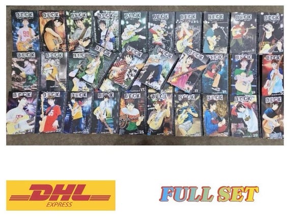 BECK Manga Complete Set Comic English Vol 1–34 Mongolian Chop