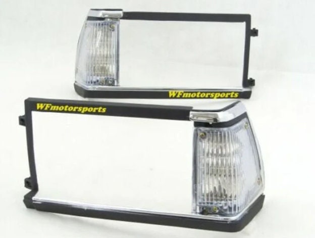 Set Pair Corolla KE70 TE71 TE72 GL Square Headlight Lamp Housing Trim Cover Expedite Shipping