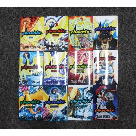 Phoenix Complete Manga Set Comic English Vol 1–12 by Osamu Tezuka