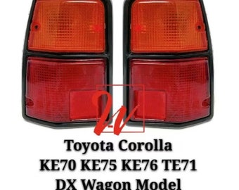 Set Toyota Corolla DX KE70 TE71 E72 Wagon Rear Body Tail Lamp