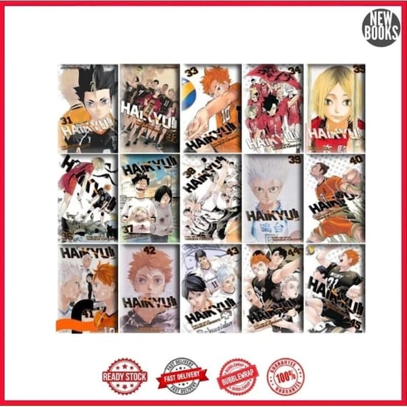 Haikyuu English Manga Set Vol 1–45 Full Series Comics by Furudate