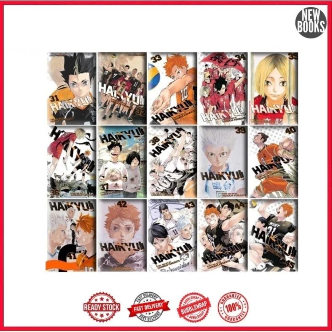 ハイキュー 英語漫画セット 1 ～ 45 巻フルシリーズ コミック by 古舘