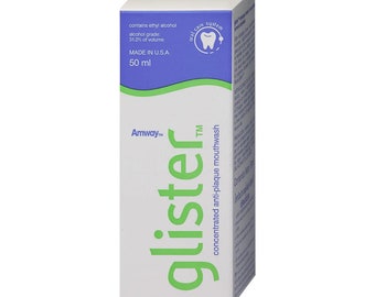 Amway GLISTER Concentrated Anti-Plaque Mouthwash 50ml Express Shipping Fast Delivery