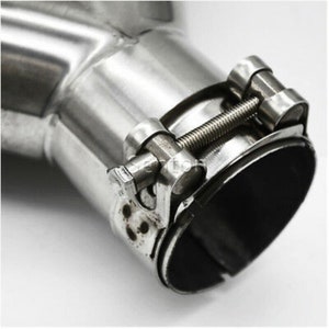 New Pair (2 pcs) BMW Dual Car Exhaust TWIN Glossy Carbon Fiber Car Muffler