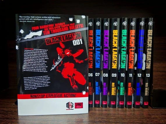 Black Lagoon Complete Manga Set Comic English Vol 1–13 Brand New