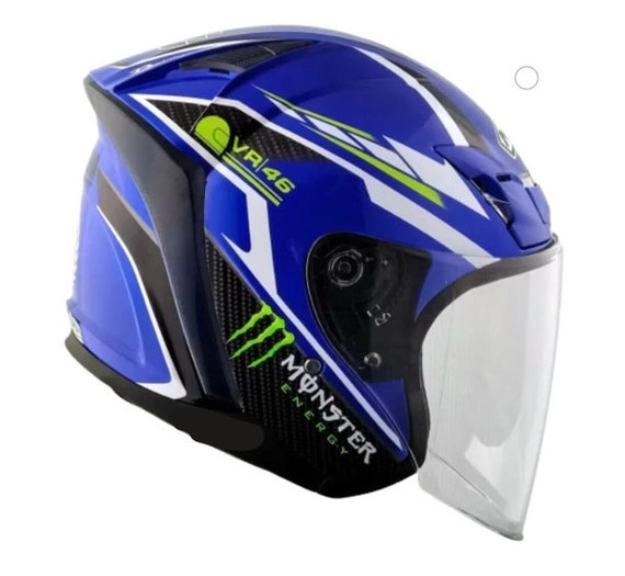 Helmet Original MHR Yamaha Movistar Monster VR46 Design Expedite Shipping