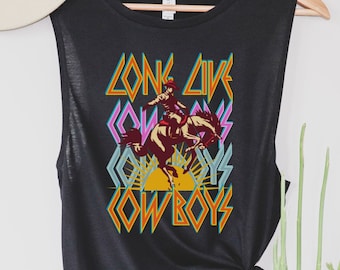 Long Live Cowboys Western Tank Top