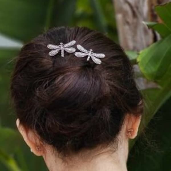Hair Pin Dragonfly Vintage Bride Hair Comb Antique Wedding Hair Accessory Dragonfly Hairpin Bridesmaid Hair Accessory Bridesmaid Gift Box