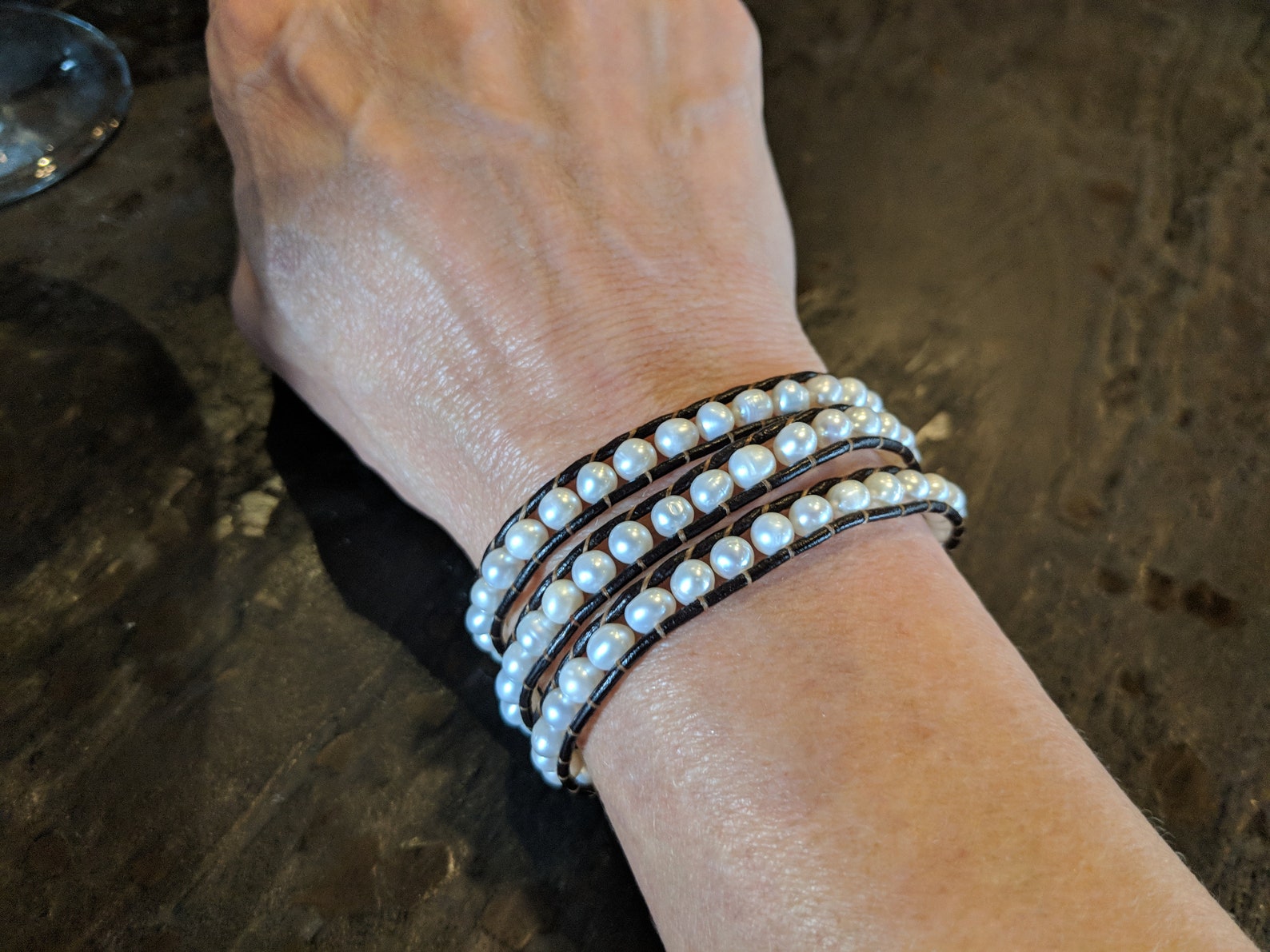 Blake Pearl Wrap Bracelet