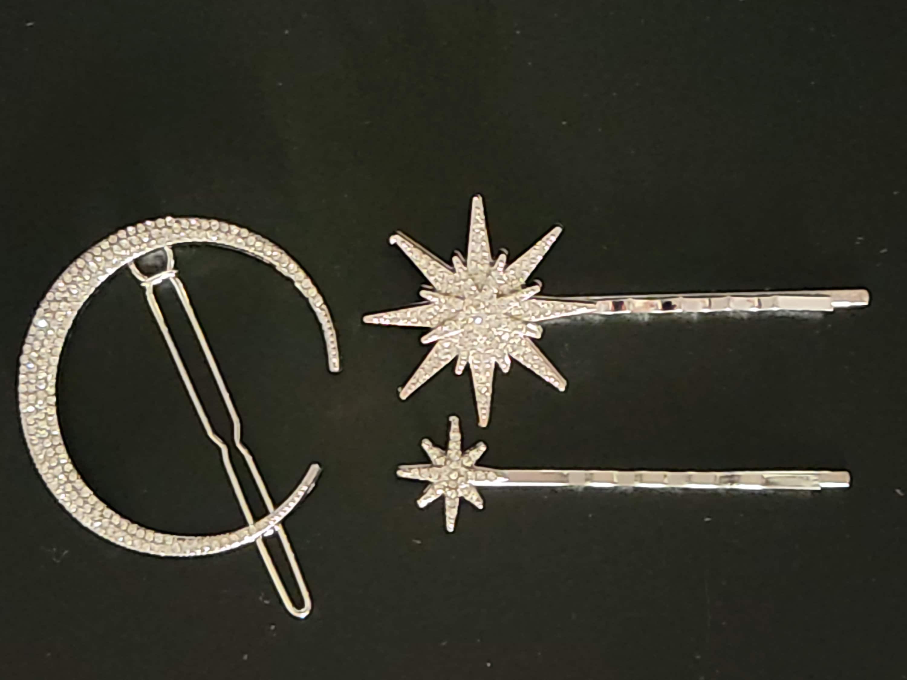 ?Free People Starry Night Celestial Hair Comb? Crystal Celestial Hair Comb, Moon and Stars Bridal Hair Pin  main image 3