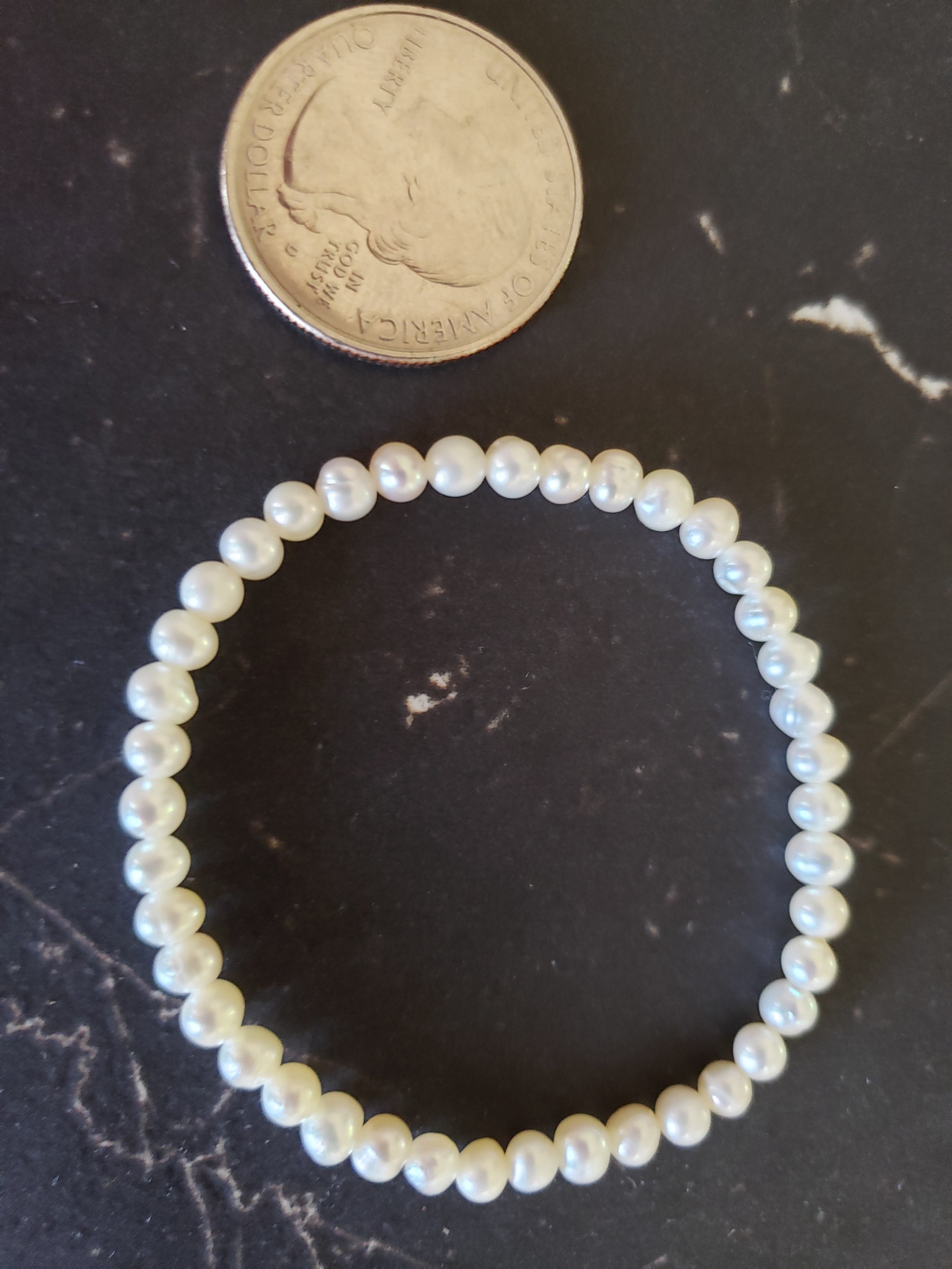 Child's Freshwater Pearl Bracelet Flower Girl Gift Real | Etsy