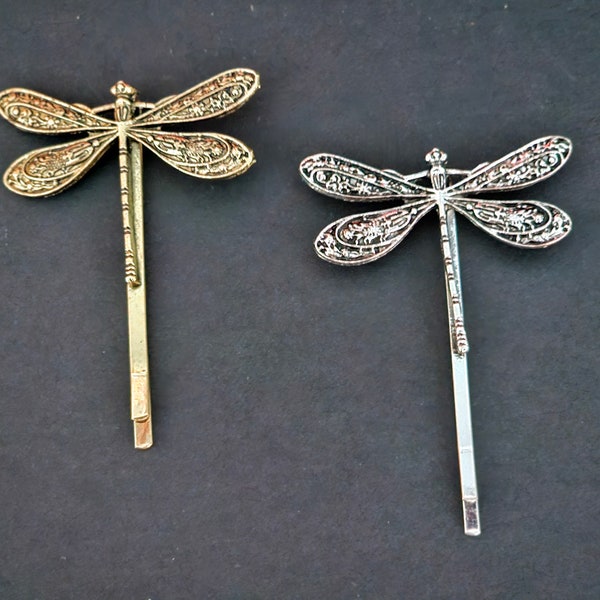 Hair Pins Dragonfly Vintage Bride Hair Comb Antique Wedding Hair Accessory Dragonfly Hair Pin Bridesmaid Hair Accessory  Bridesmaid Gift Box