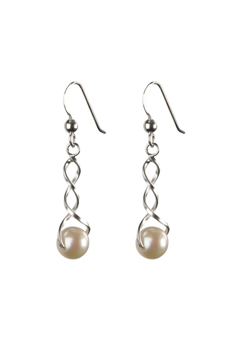 Black Pearl Earrings Pearl Drop 925 Sterling Silver Earrings - Etsy