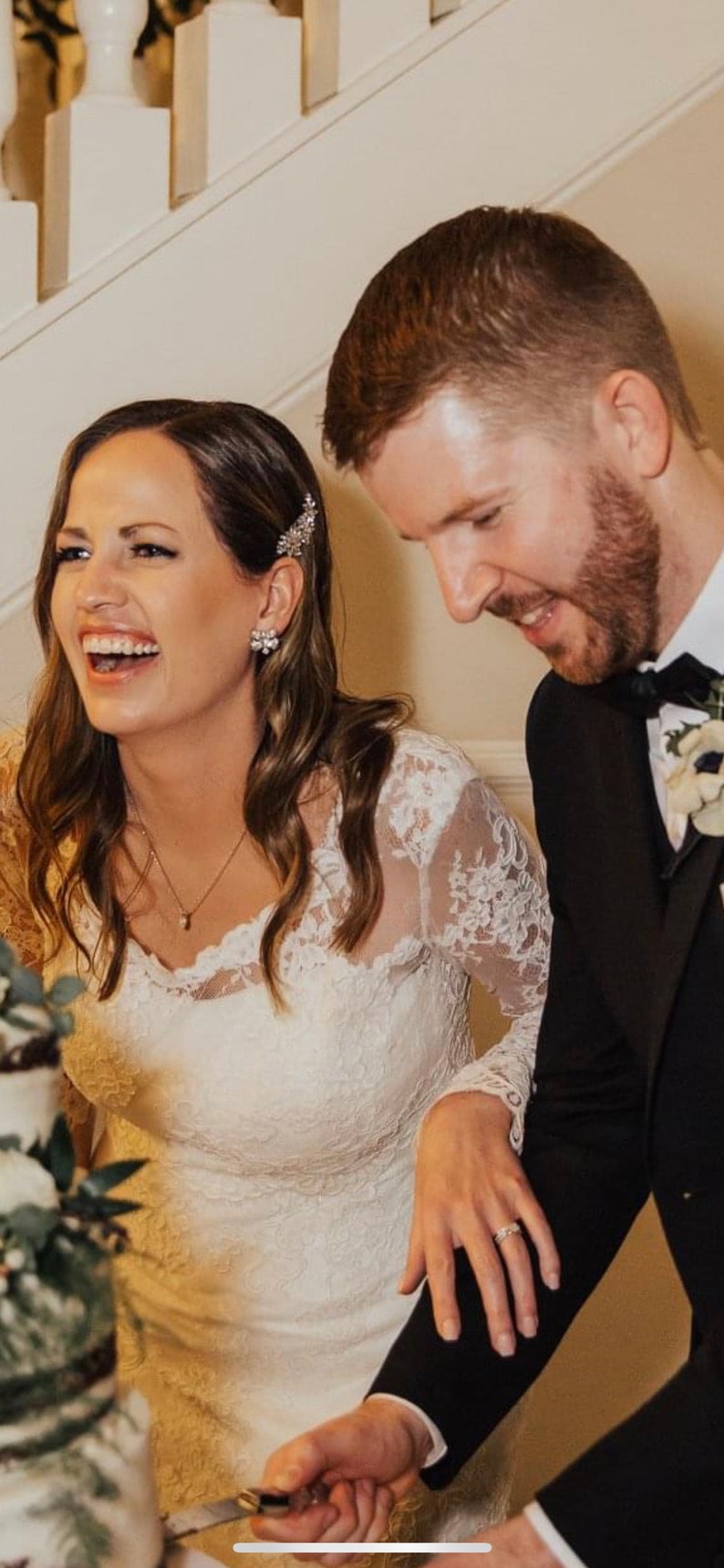 Bridal Hair Clip Crystal Flower Wedding Hair Clip Hair Etsy