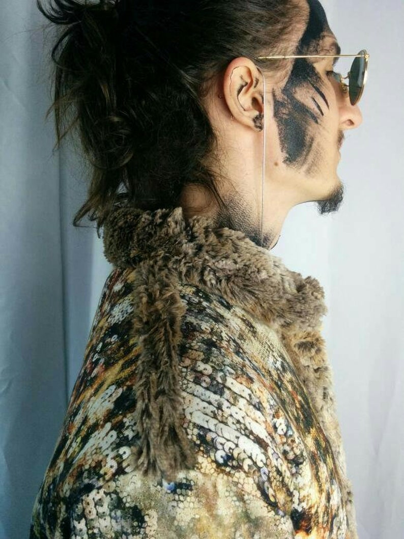 The Bad Cat Coat / Long Bomber Jacket/ Festival Clothing / Etsy