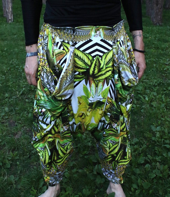 Custom Printed Harem Pants summer Harem Pants dance Harem Pants Festival Harem Pants psy Harem Pants jungle Ninja Pants only Custom Order Etsy Canada
