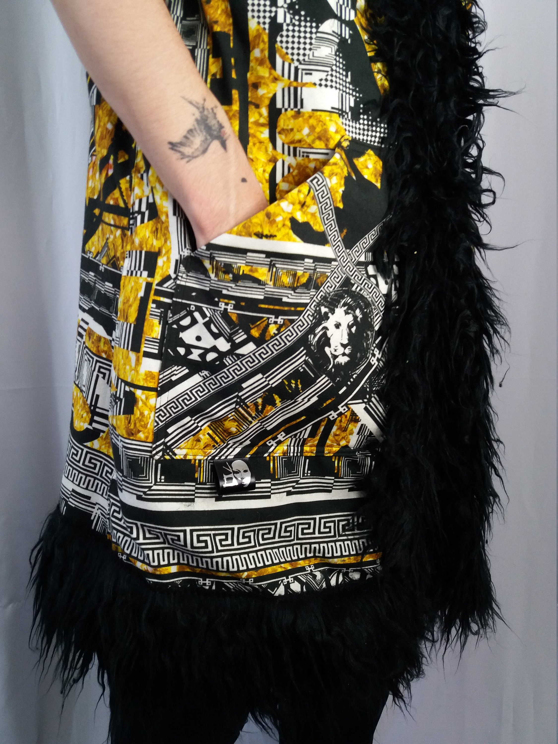 Ajuste Dar permiso busto Chaleco de bombardero largo de león / Ropa tribal / Chaleco de - Etsy España Ajuste Dar permiso busto Chaleco de bombardero largo de león / Ropa tribal / Chaleco de - Etsy España