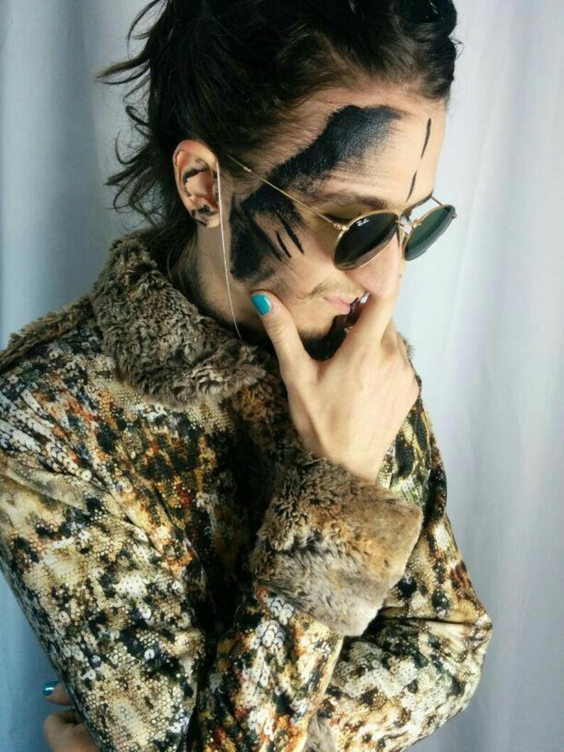 The Bad Cat Coat / Long Bomber Jacket/ Festival Clothing / Etsy