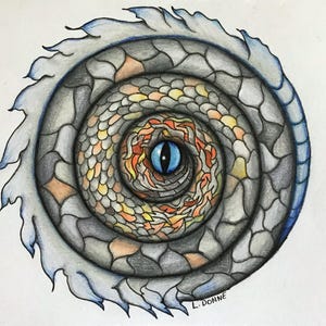 Dragonsight: Air Blank Art Greeting Card