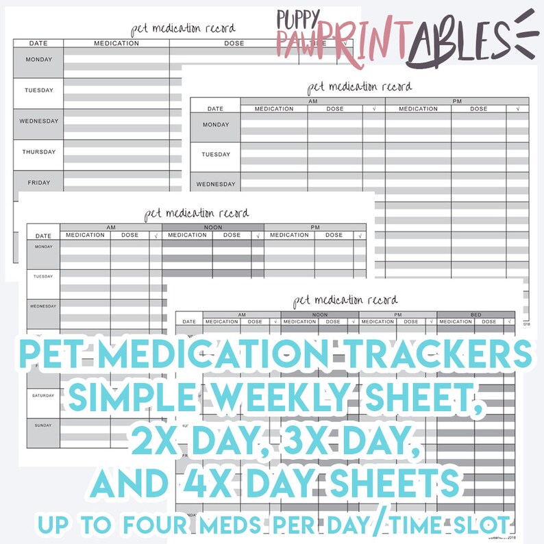 Ultimate Dog Owner Printable Planner Binder, Pet Care Veterinary ...