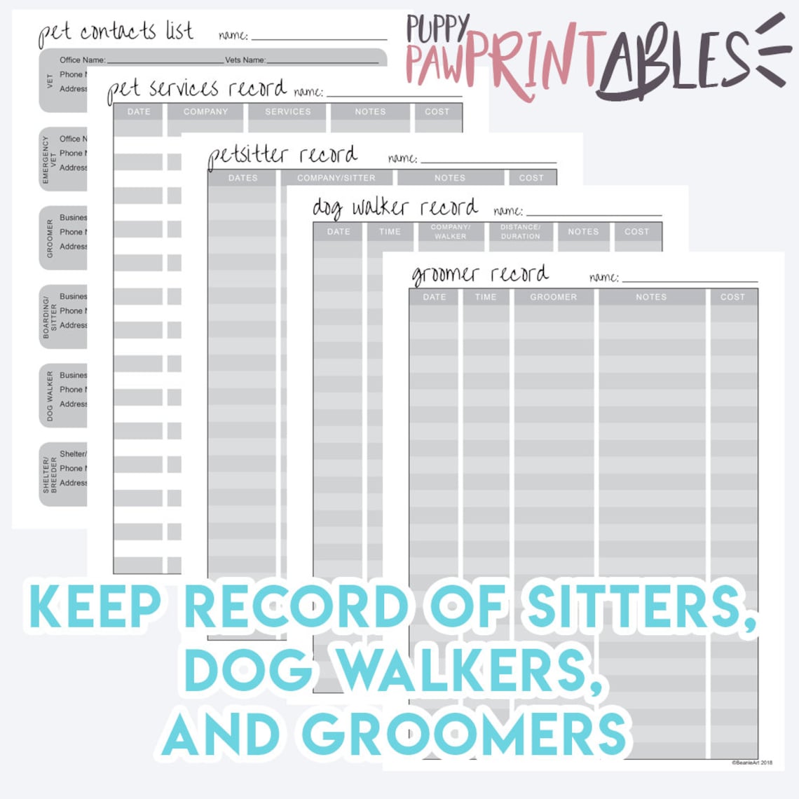 Complete Dog Owner Printable Planner Binder Pet Care - Etsy