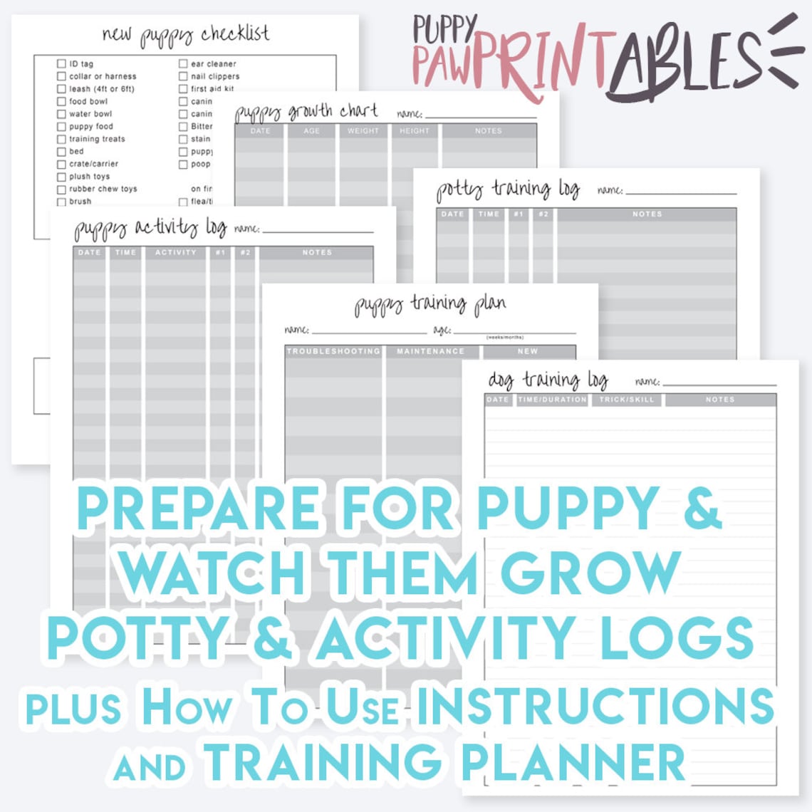 Ultimate Dog Owner Printable Planner Binder, Pet Care Veterinary ...