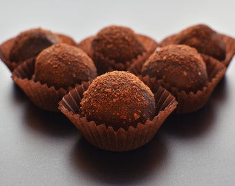 Decadent pumpkin spice Belgian Chocolate Truffles