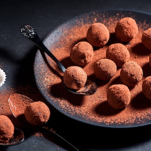 Decadent Chambord (raspberry liqueur) Belgian Chocolate Truffles 5 pieces per order made fresh for each order 2 day air required