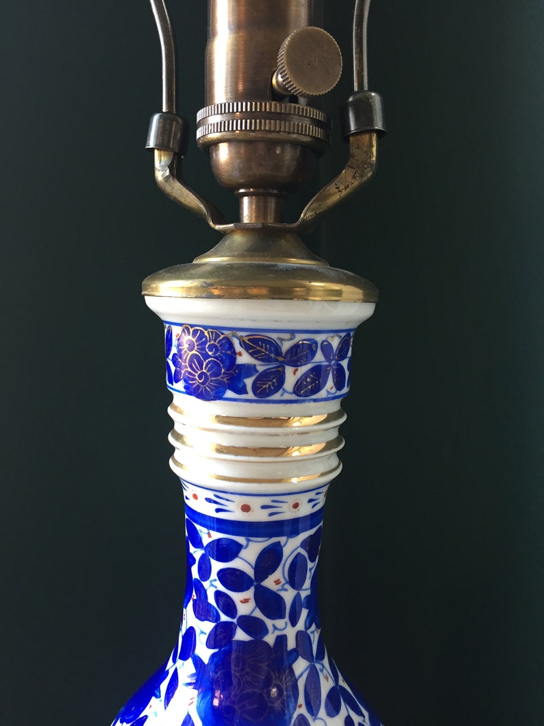 Antique Lamp Persian Russian King Hand-Painted