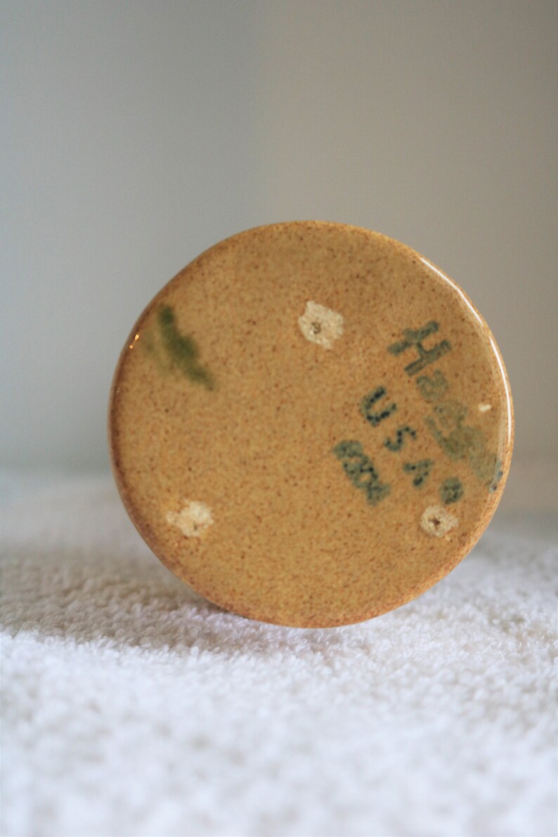 Vintage Haeger Pottery 304 Mid Century Modern USA Vase Tan, Flower Vase