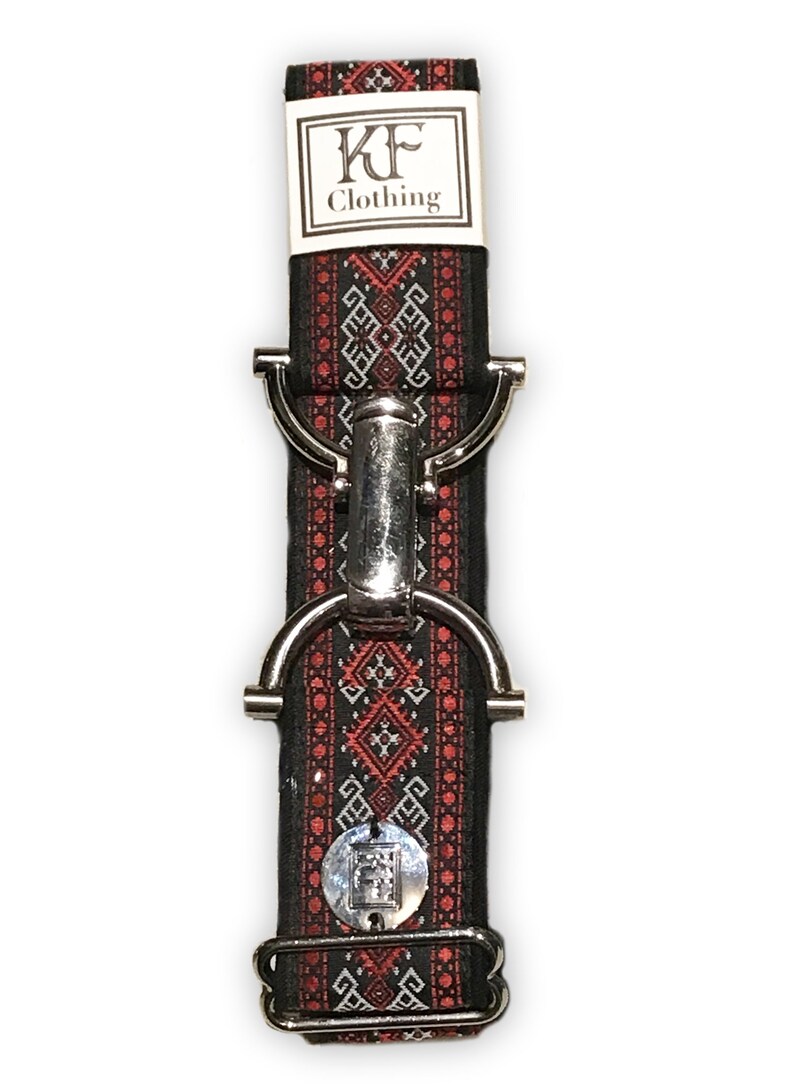 Adjustable equestrian style belt equestrian gift red aztec belt gift for her