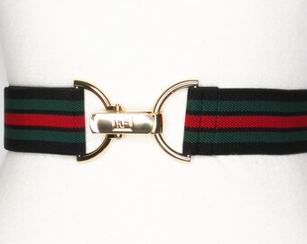 gucci belt green and red