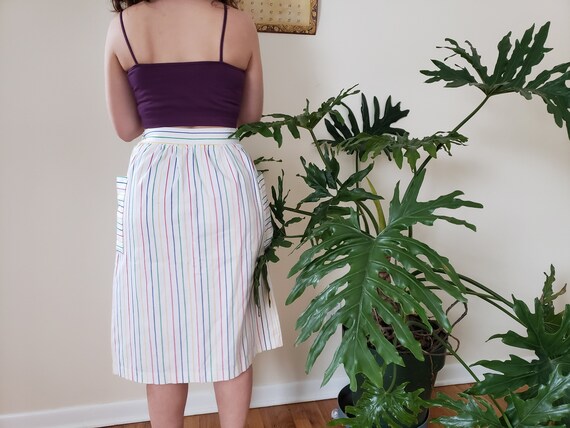 1970s midi skirt with big pockets, cotton canvas,… - image 3
