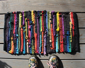 Upcycled Rag Rug - Etsy