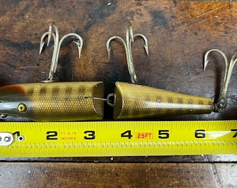 Vintage CREEK CHUB Pikie Fishing Lure| Jointed Striper Pikie 6800