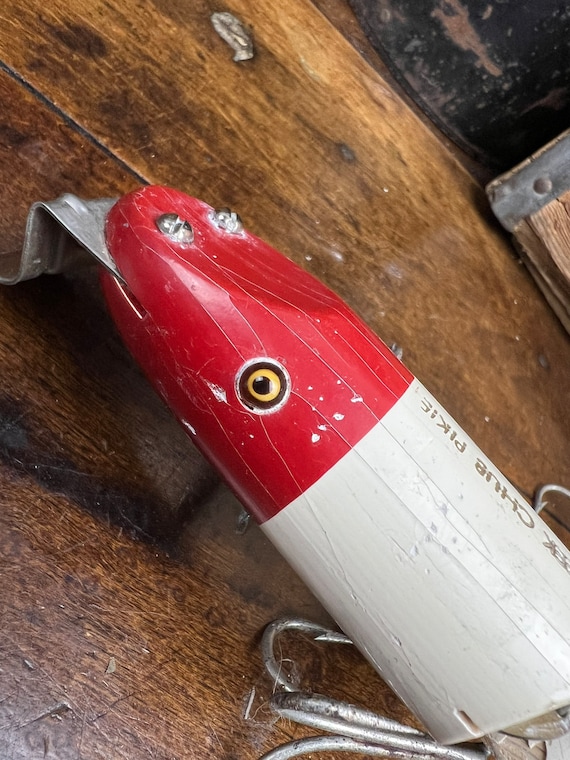 Vintage CREEK CHUB Pikie Fishing Lure| Jointed Striper Pikie 6802