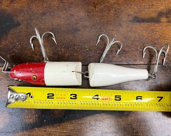 Vintage CREEK CHUB Pikie Fishing Lure| Jointed Striper Pikie 6802