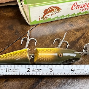Leurre Creek Chub Pikie Articulé 2604P Vintage NOS - Boîte D'origine