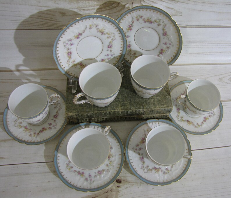 Antique Lewis Straus and Sons Limoges France Demitasse Cups W Etsy