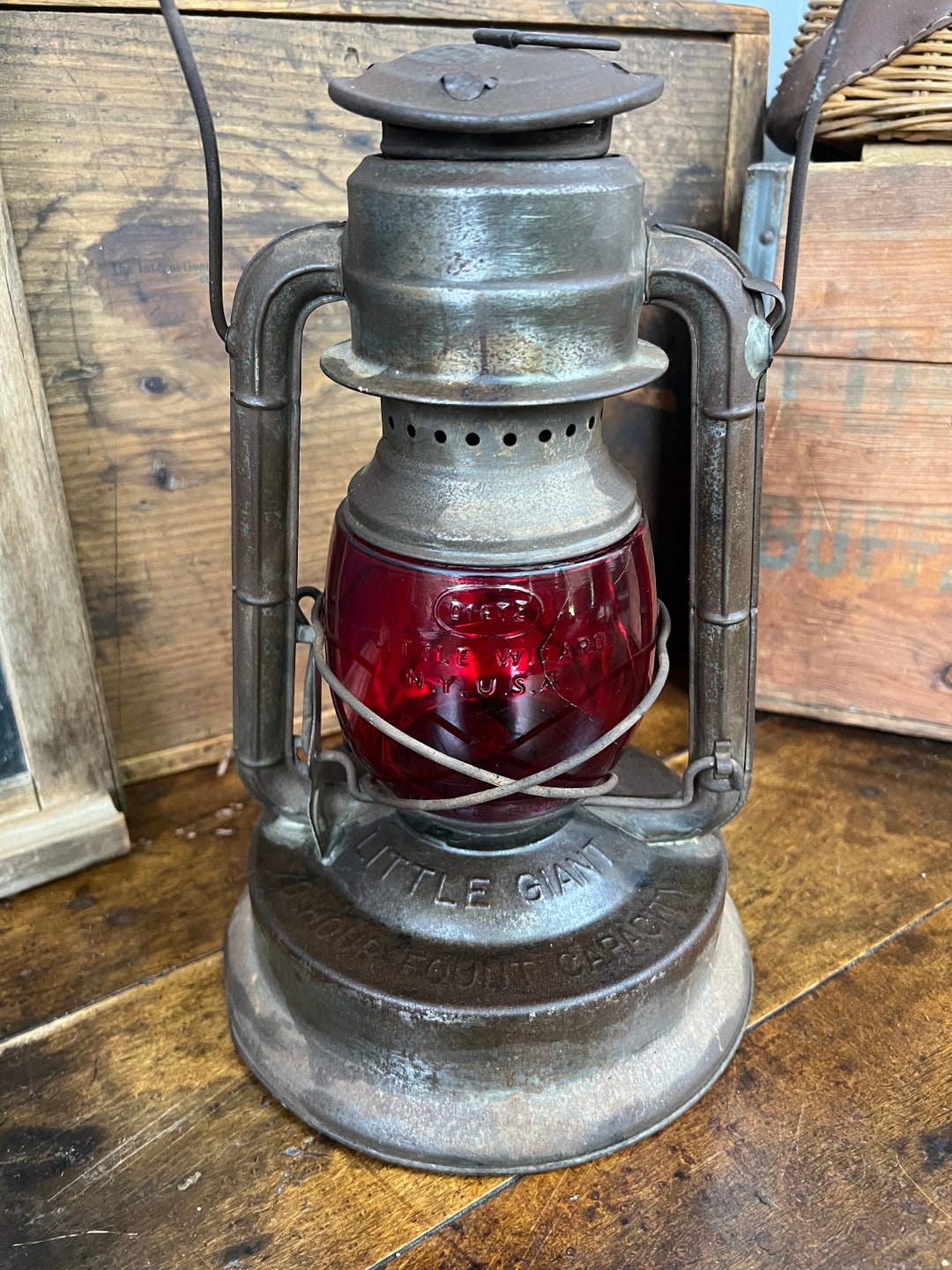 Vintage DIETZ Little Giant Railroad Lantern|little Wizard