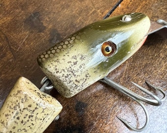 Heddon ＃210 Surface Gray Mouse Vintage Heddon Grey Mouse 210 GM Surface Lure In Box For