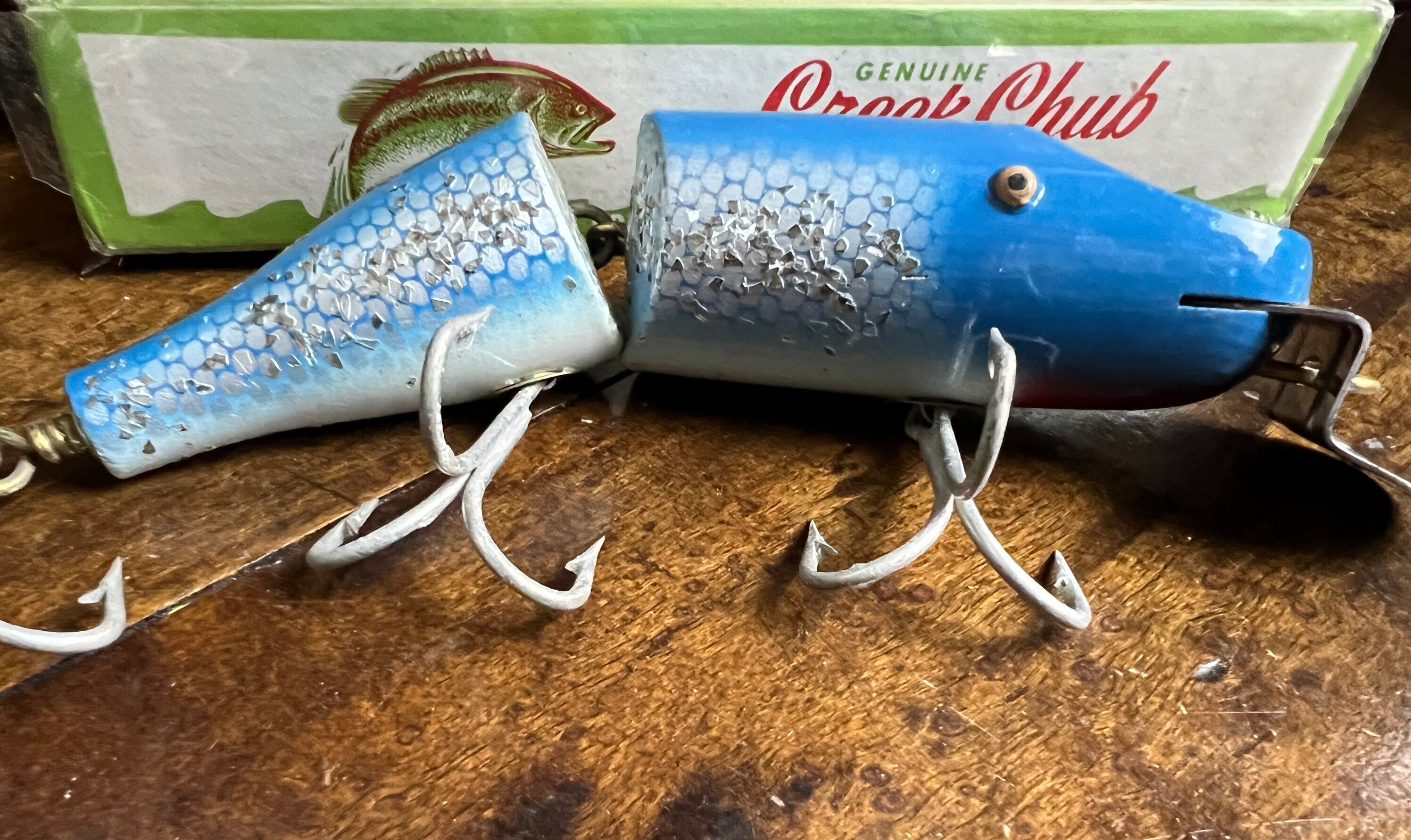 Vintage CREEK CHUB Jointed Pikie Fishing Lure| Striper Pikie Vintage CREEK CHUB Jointed Pikie Fishing Lure| Striper Pikie