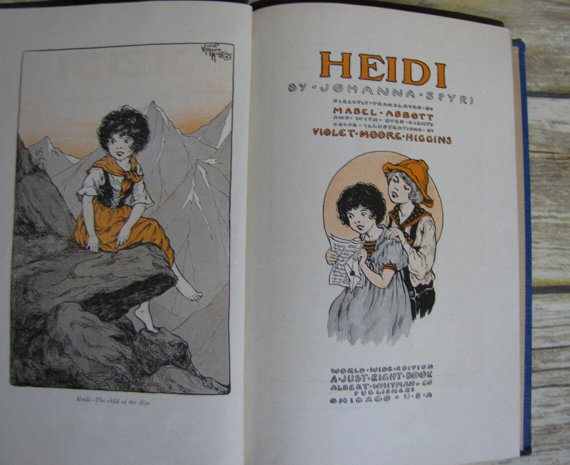 heidi by johanna spyri 1925